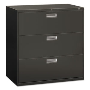 Office Furniture; 3-Drawer; 42" Wide; 600 Series; Cabinet; Charcoal; File Cabinet; File Cabinets; File Cabinets & Accessories; Furniture; Lateral Files; Lateral