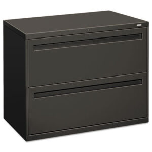 Office Furniture; 36" Wide; 700 Series; Cabinet; Charcoal; Drawer; File Cabinet; File Cabinets; Lateral File; Metal; Two-Drawer; Filing; Systems; Receptacles; Organization; Furniture; Files; Brigade; HON