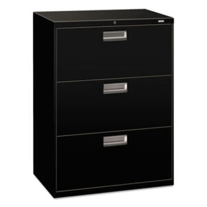 Office Furniture; 3-Drawer; 30" Wide; 600 Series; Black; Cabinet; File Cabinet; File Cabinets; File Cabinets & Accessories; Furniture; Lateral Files; Lateral