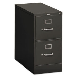 Office Furniture; 26-1/2" Deep; 310 Series; Cabinet; Charcoal; Drawer; File Cabinet; File Cabinets; Full-Suspension; Furniture; Letter Size; Metal; Two-Drawer; Vertical File; Filing; Systems; Receptacles; Organization; Files; Lock; HON