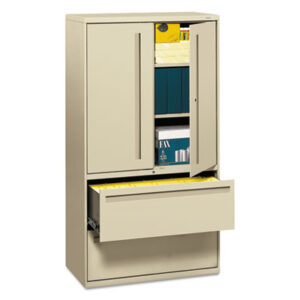 Office Furniture; 36" Wide; 700 Series; File Cabinet; File Cabinets; Lateral File; Metal; Putty; Steel; Storage Cabinet; Storage File; Filing; Systems; Receptacles; Organization; Furniture; Files; Brigade; HON