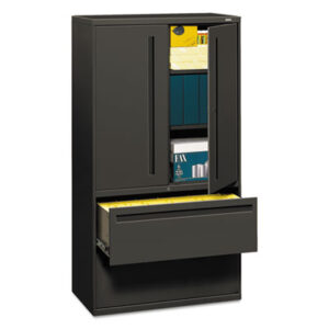 Office Furniture; 36" Wide; 700 Series; Charcoal; File Cabinet; File Cabinets; Lateral File; Metal; Steel; Storage Cabinet; Storage File; Filing; Systems; Receptacles; Organization; Furniture; Files; Brigade; HON