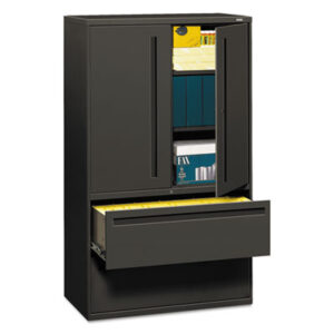 Office Furniture; 42" Wide; 700 Series; Charcoal; File Cabinet; File Cabinets; Lateral File; Metal; Steel; Storage Cabinet; Storage File; Filing; Systems; Receptacles; Organization; Furniture; Files; Brigade; HON