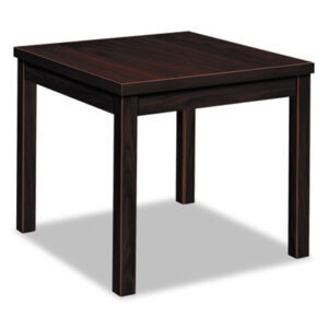 End Table; Laminate; Mahogany; Reception Room; Reception Room Furniture; Tables; Wood Office Furniture; Wood Table; Worksurfaces; Boards; Planks; Mesas; Furniture; HON