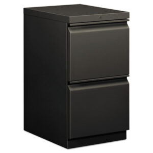 Office Furniture; 2 Drawer; Cabinet; Charcoal; Brigade Series; File Cabinet; File Cabinets; Metal; Mobile Pedestal; Pedestal; Rolling File; Rolling Files; Filing; Systems; Receptacles; Organization; Furniture; Files; Radius pull; HON