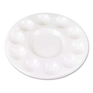 (CKC5924)CKC 5924 – Round Plastic Paint Trays for Classroom, White, 10/Pack by PACON CORPORATION (10/PK)