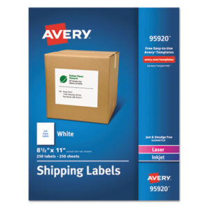 Avery; Addressing; Identifications; Classifications; Stickers; Shipping; Receiving; Mailrooms; Labels