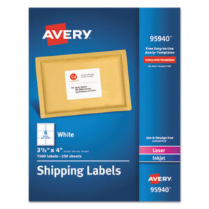 Avery; Addressing; Identifications; Classifications; Stickers; Shipping; Receiving; Mailrooms; Labels