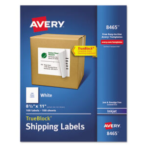 8-1/2 x 11; Address; Inkjet Printer; Inkjet Printers; Label; Labels; Mailing; White; Identifications; Classifications; Stickers; Shipping; Receiving; Mailrooms