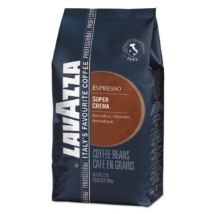 (LAV4202)LAV 4202 – Super Crema Whole Bean Espresso Coffee, 2.2lb Bag, Vacuum-Packed by LAVAZZA (1/EA)