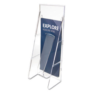 Brochure Rack; Brochure Racks; Countertop; DEFLECT-O; Desktop; Display; Display Pockets & Racks; Display Racks; Holder; Leaflet Display Rack; Literature; Literature Rack; Literature Racks & Accessories; Pamphlet Display Racks; Partition; Pocket; Pockets; Rack; Racks & Stands; Stand Tall; Wall/Partition; Hospitality; Reception; Waiting-Rooms; Lounges; Parlors; Furnishings; Magazines