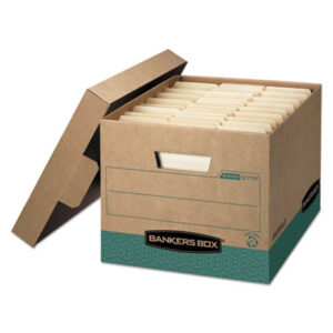 BANKERS BOX; Bankers Box Files; Bankers Box Storage; Boxes; FELLOWES; File Box; File Boxes; File Storage; File/Storage; Recycled Product; Recycled Products; Storage Boxes; Storage File; Storage File Box; Storage Files; Containers; Cartons; Cases; Crates; Storage