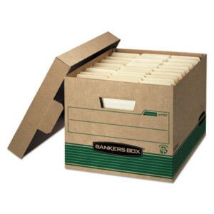 BANKERS BOX; Bankers Box Files; Bankers Box Storage; Boxes; FELLOWES; File Box; File Boxes; File Storage; File/Storage; Recycled Product; Recycled Products; Storage Boxes; Storage File; Storage File Box; Storage Files; Containers; Cartons; Cases; Crates; Storage