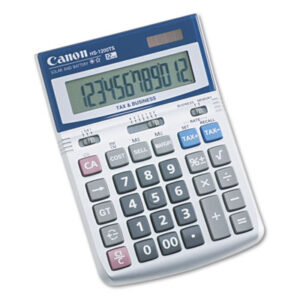 Calculator; Calculators; CANON; HS1200TS; Minidesk; Solar; Mathematics; Science; Accounting; Calculation; Bookkeeping; Schools; Education; CNMHS1200TS