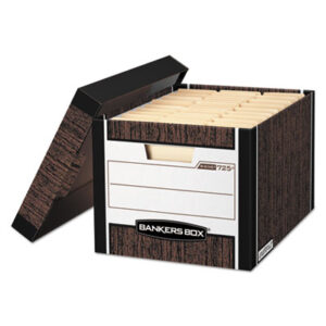 12 x 10 x 15; BANKERS BOX; Bankers Box Files; Bankers Box Storage; Boxes; Carton; Cartons; FELLOWES; File Box; File Boxes; File Storage; File/Storage; Files; Letter/Legal Size; R-Kive File Boxes; Recycled Product; Recycled Products; Storage; Storage Boxes; Storage File; Storage File Box; Storage Files; Woodgrain; Containers; Cases; Crates