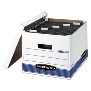 BANKERS BOX; Bankers Box Files; Bankers Box Storage; Boxes; FELLOWES; File Box; File Boxes; File Storage; File/Storage; Files; HANG &apos;N&apos; STOR; Hanging File Folder; Hanging File Folder Storage; Letter/Legal Size; Recycled Product; Recycled Products; Storage; Storage Boxes; Storage File; Storage File Box; Storage Files; White; Containers; Cartons; Cases; Crates;12-1/2" x 15-3/4" x 10-1/2"