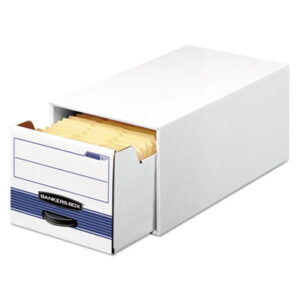 (FEL00306)FEL 00306 – STOR/DRAWER STEEL PLUS Extra Space-Savings Storage Drawers, Letter Files, 10.5" x 25.25" x 6.5", White/Blue, 12/Carton by FELLOWES MFG. CO. (12/CT)