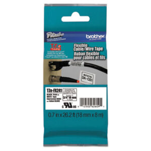 3/4"; Black on White;Cartridge; Custom Label Maker; Electronic; Flexible; Label; Label Maker; Label Maker Tape; Label Makers; Label Makers & Supplies; Label Printer; Labeling System; Labelmakers & Supplies; Lettering Machine; P-Touch Label Maker; P-Touch Label Makers & Supplies; PC Compatible Labeler; Tape Cartridge; TZ Series Tape Cartridge; Identifications; Classifications; Stickers; Shipping; Receiving; Mailrooms; Brother P-Touch