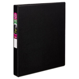 1 inch Capacity; AVERY; Binders; Books & Binders; Books/Binders/Refills; Looseleaf; Notebook; Reference Binder; Ring; Ring Binders; Round Ring; Black; Notebooks; Rings; Portfolios; Loose-Leaf; Schools; Education; Classrooms