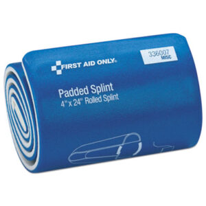 (FAO336007)FAO 336007 – Padded Splint, 4 x 24, Blue/White by FIRST AID ONLY, INC. (1/EA)