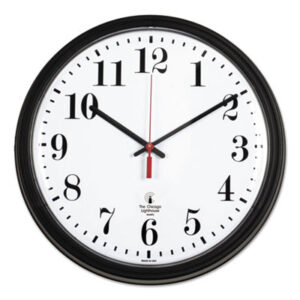 13-3/4" CONTRACT Wall Clock; Clock; Quartz Movement; SETH THOMAS; Timepiece; Wall Clock; Chronographs; Chronometers; Timepieces; Tick-tock; Duration-Marker; Time-Keeper; Second Hand