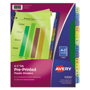 Recordkeeping; Filing; Systems; Cataloging; Classification; Avery; Index Dividers