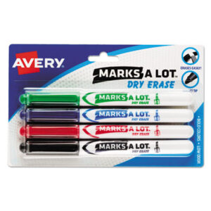 AVERY; Dry Erase; Dry Erase Markers; Marker; Markers; Marks-A-Lot; Writing; Utensil; Arts; Crafts; Education; Schools; Classrooms; Teachers; Students