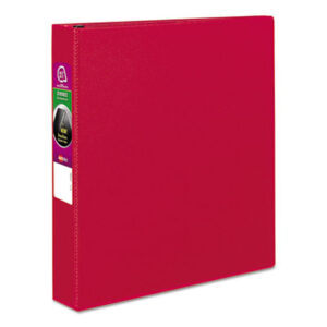 1-1/2 inch Capacity; AVERY; Binders; Books & Binders; Books/Binders/Refills; Looseleaf; Notebook; Reference Binder; Ring; Ring Binders; Round Ring; Red; Notebooks; Rings; Portfolios; Loose-Leaf; Schools; Education; Classrooms