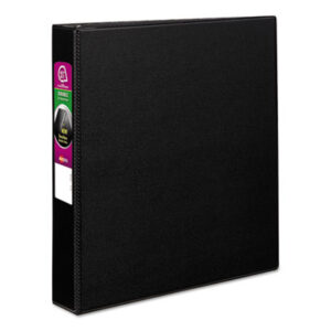 1-1/2 inch Capacity; AVERY; Binders; Books & Binders; Books/Binders/Refills; Looseleaf; Notebook; Reference Binder; Ring; Ring Binders; Round Ring; Black; Notebooks; Rings; Portfolios; Loose-Leaf; Schools; Education; Classrooms