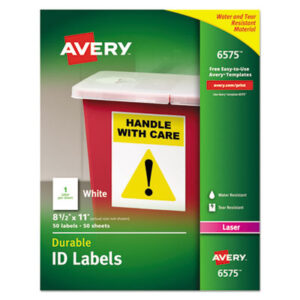 Avery; Identifications; Classifications; Stickers; Shipping; Receiving; Mailrooms