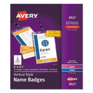 Name Badge Kits; Security; Passes; Identification; Pass-cards; Tags