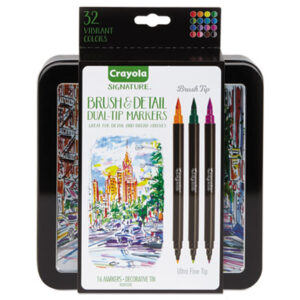 Crayola; Brush; Detail; Dual Tip; Markers; Art Tools; Premium; Drawing; Adult; Coloring