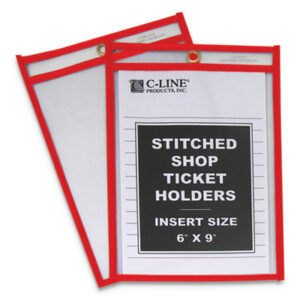 Job Ticket Holder; Vinyl Pouch; Vinyl Envelope; Vinyl Envelope; Job Jacket; Plastic Holder; Vinyl Sleeves; Industrial Supply; Heavy Duty Pocket; Shop Ticket Holder