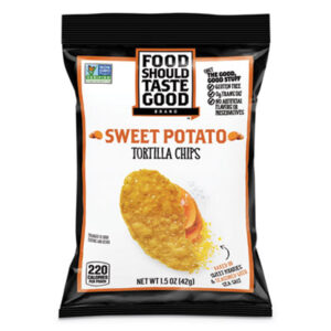 (AVT81237)AVT 81237 – Tortilla Chips, Sweet Potato with Sea Salt, 1.5 oz, 24/Carton by FOOD SHOULD TASTE GOOD (1/CT)