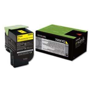 (LEX70C0XYG)LEX 70C0XYG – 70C0XYG Return Program Extra High-Yield Toner, 4,000 Page-Yield, Yellow, TAA Compliant by LEXMARK INT&apos;L, INC. (1/EA)