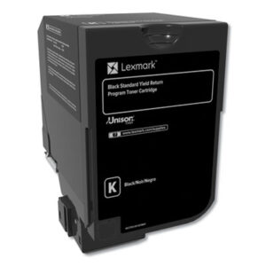 (LEX74C10K0)LEX 74C10K0 – 74C10K0 Return Program Unison Toner, 3,000 Page-Yield, Black by LEXMARK INT&apos;L, INC. (1/EA)