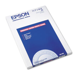 11-3/4 x 16-1/2; 50 Sheets per Pack;Inkjet; Inkjet Paper; Inkjet Printer; Inkjet Printer Supplies; Inkjet Supplies/Cartridges; Paper; Photo; Photo Paper; Premium Luster; Printer Supplies/Accessories; Consumables; Snapshots; Pictures; Photography; Arts; Sheets; Epson