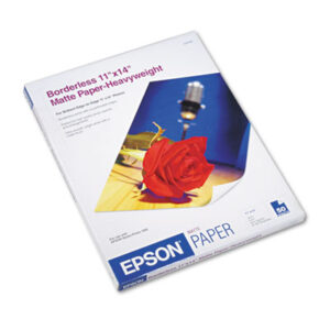11 x 14; 50 Sheets per Pack; Borderless Photo Paper;Glossy; Heavyweight; Inkjet; Inkjet Paper; Inkjet Printer; Inkjet Printer Supplies; Matte; Paper; Photo Paper; Printer Supplies/Accessories; Consumables; Snapshots; Pictures; Photography; Arts; Sheets; Epson