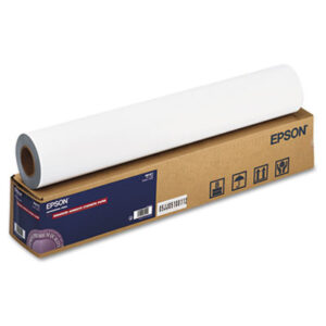 (EPSS041617)EPS S041617 – Enhanced Adhesive Synthetic Paper, 2" Core, 24" x 100 ft, Matte White by EPSON AMERICA, INC. (1/RL)