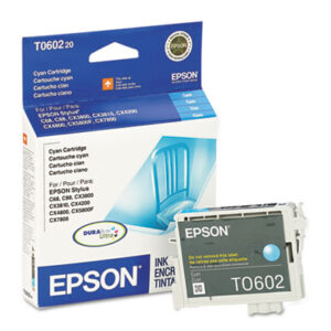 (EPST060220S)EPS T060220S – T060220-S (60) DURABrite Ink, 450 Page-Yield, Cyan by EPSON AMERICA, INC. (/)