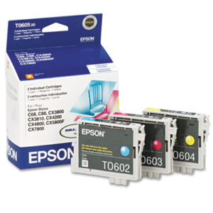 (EPST060520S)EPS T060520S – T060520-S (60) Ink, 1,350 Page-Yield, Cyan/Magenta/Yellow by EPSON AMERICA, INC. (/)
