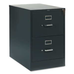 Office Furniture; 26-1/2" Deep; 310 Series; Cabinet; Charcoal; Drawer; File Cabinet; File Cabinets; Full-Suspension; Furniture; Legal Size; Metal; Two-Drawer; Vertical File; Filing; Systems; Receptacles; Organization; Files; Lock; HON