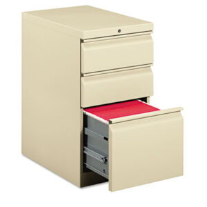 Office Furniture; 3 Drawer; Cabinet; Brigade Series; File Cabinet; File Cabinets; Metal; Mobile Pedestal; Pedestal; Putty; Rolling File; Rolling Files; Filing; Systems; Receptacles; Organization; Furniture; Files; Radius pull; HON