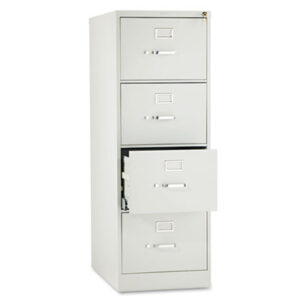 Office Furniture; 25" Deep; 4 drawer; 510 Series; Cabinet; File Cabinet; File Cabinets; File Cabinets & Accessories; Files Cabinet; Four Drawer; Full-Suspension; Furniture; Legal Size; Light Gray; Metal; Steel; Vertical File; Vertical