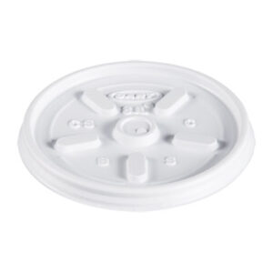 DART; Lids; Plastic Lids For 8 oz. Hot/Cold Foam Cups; Vented Lids; Coffee; Coffee Cup Lids; Hospitality; Cafeterias; Restaurants; Cafes; Beverages; Stations; Covers