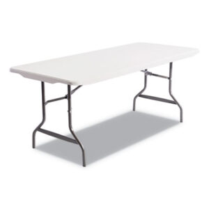 (ALE65600)ALE 65600 – Resin Rectangular Folding Table, Square Edge, 72w x 30d x 29h, Platinum by ALERA (1/EA)