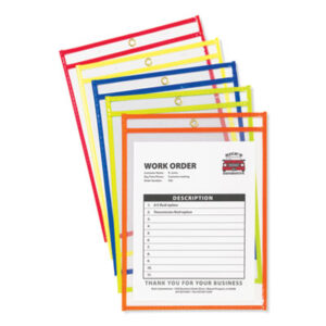 9 x 12 Insert Size; C-LINE; Card Holder; Card Pocket; Clear Envelope; Clear Protective; Envelope; Holder; Index Card; Jacket; Job Ticket; Job Ticket Holder; Job/Shop; Neon Colors; Protector; Sheet Protectors; Shop Ticket; Shop Ticket Holders; Ticket Holder; Tickets; Vinyl Envelope; Sleeves; Transparent; Sheaths; Storage; Filing; Protection