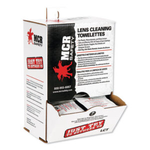 (CRWLCTCT)CRW LCTCT – Lens Cleaning Towelettes, 100/Box, 10 Box/Carton by MCR SAFETY (1000/CT)