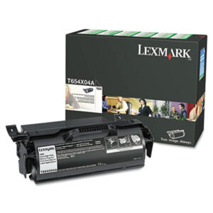 (LEXT654X04A)LEX T654X04A – T654X04A Return Program Extra High-Yield Toner, 36,000 Page-Yield, Black by LEXMARK INT&apos;L, INC. (1/EA)