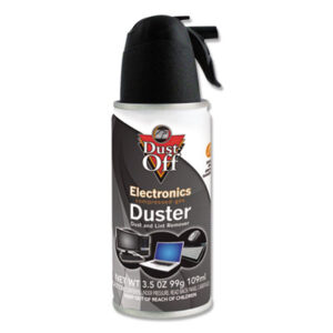 3-1/2-oz. Can; Air Dusters; Cleaning; Compressed Air; Compressed Air Dusters; Computer/Office Equipment Cleaner; Disposable; DUST-OFF; FALCON; Fax Machine; Gas Duster; Keyboard; Keyboard Cleaner; Office Equipment Cleaner; Office Machine; Printer Cleaner; Printer Cleaners; Sprays & Cleaners; Surface; Surface Cleaner; Canned-Air; Computers; Electronics; Lenses